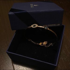 Swarovski Evil Eye Bangle Bracelet